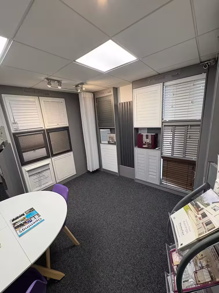 homefair blinds Seaham showroom inside look