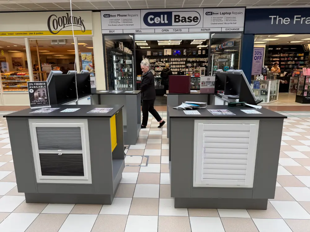 Hartlepool inside showroom angle