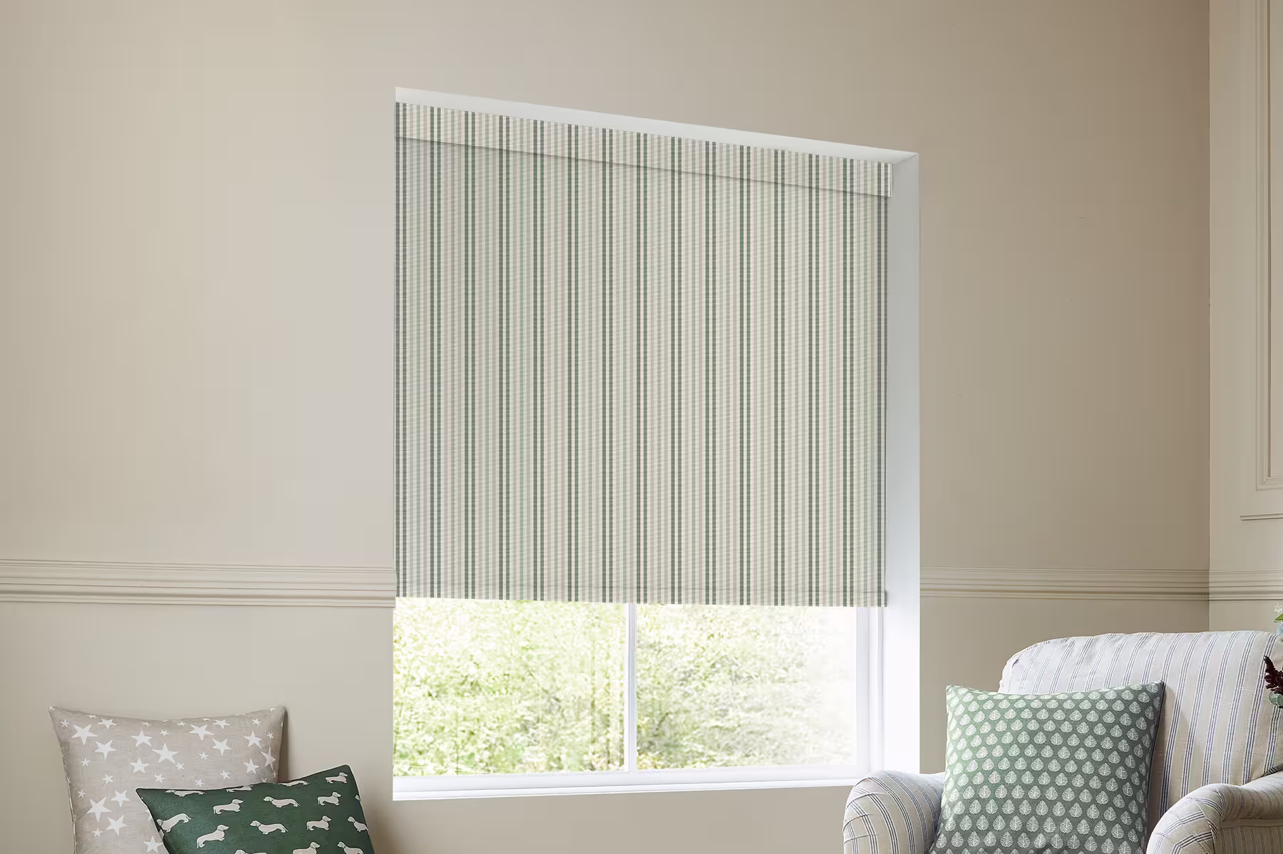 Cornish Stripe Fern Roller