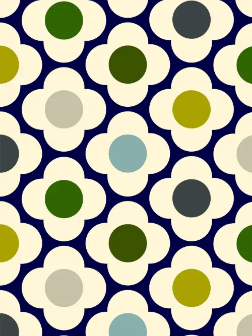Spot Flower Blue Multi Roller