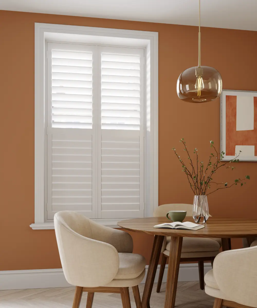 full height shutters at window