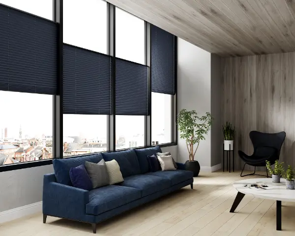 fittoframe pleated tensioned top down bottom up addison royal blue