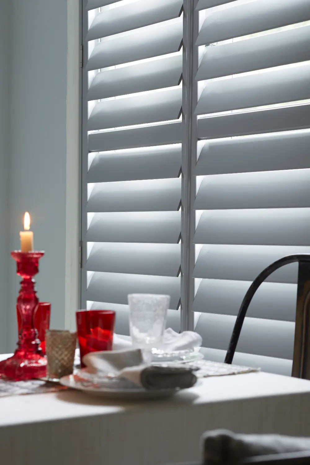full height shutters in cosy environment