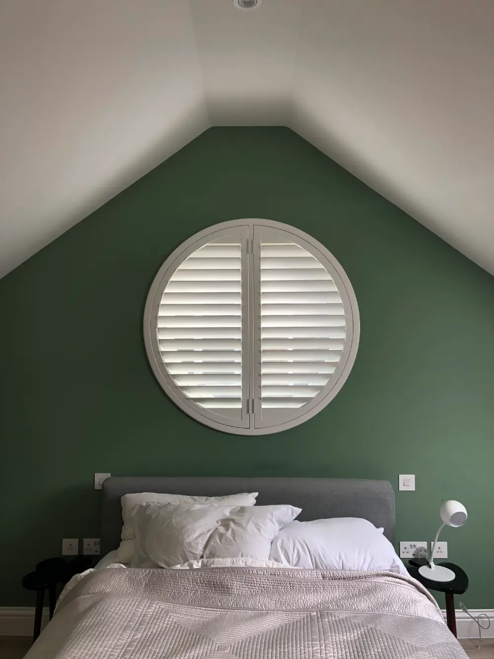 paulownia special shape shutters circle t post