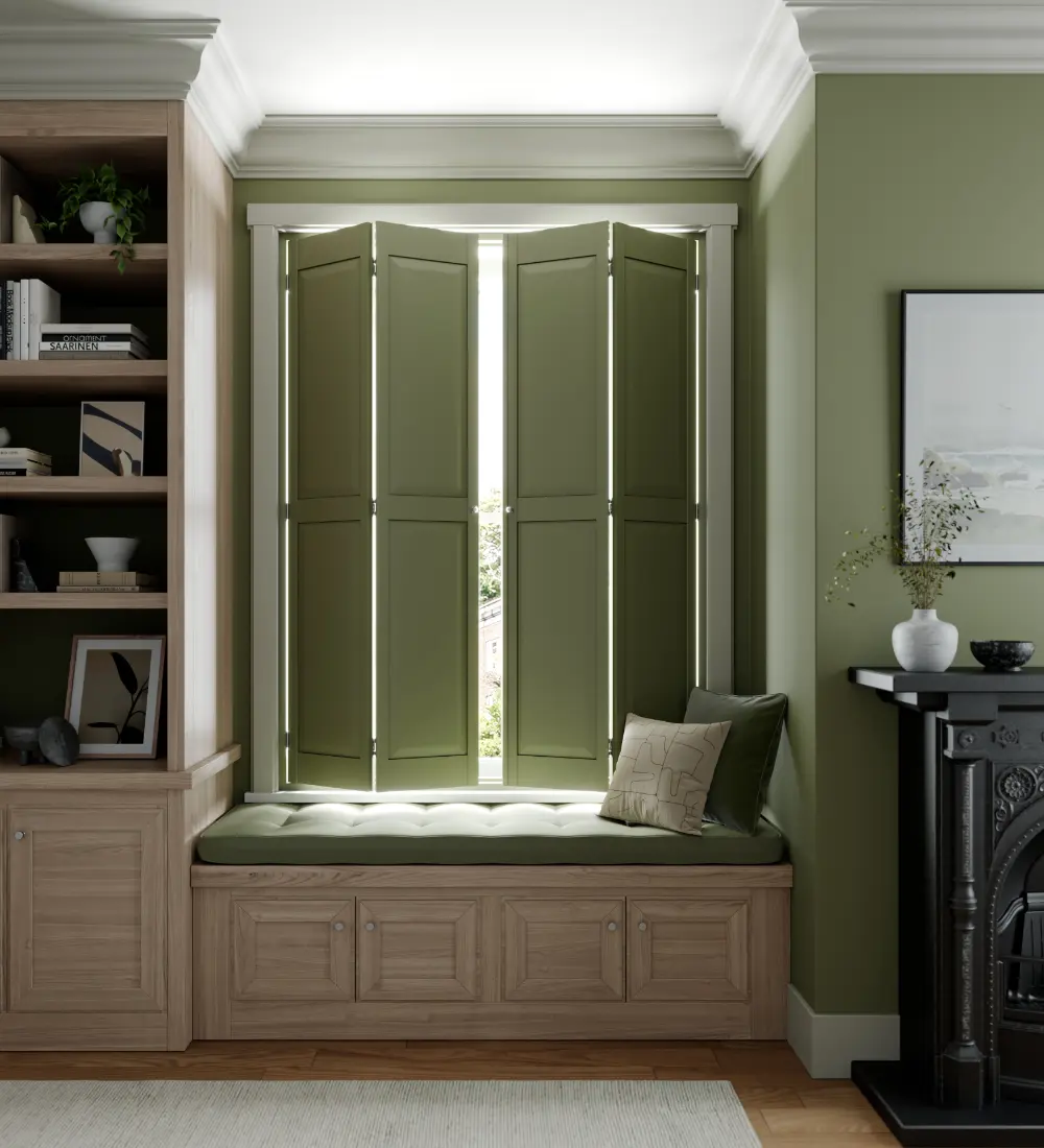 solid panel shutters custom color