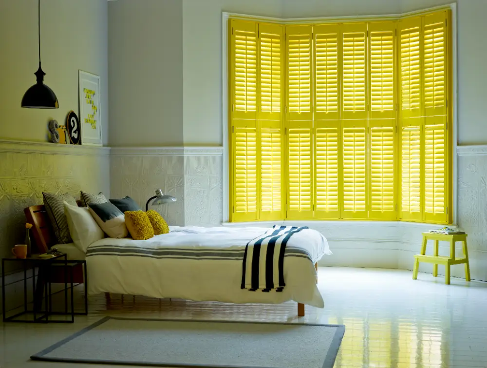 tier on tier custom yellow shutters closed