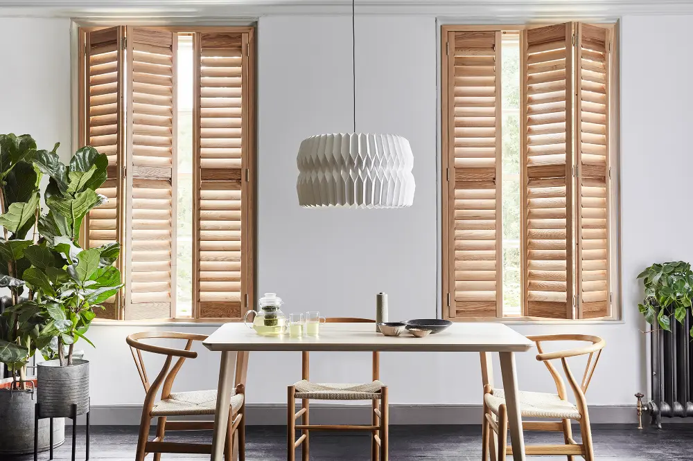 full height shutters in room